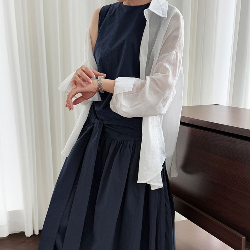 ノースリーブバルーンワンピース｜オフィスカジュアル レディース 通販【ミレジェネ】