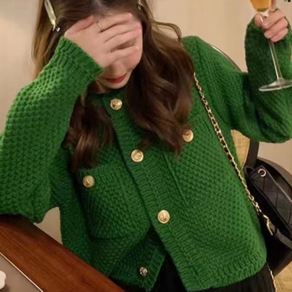 ワッフルニットカーディガン｜オフィスカジュアル レディース 通販【ミレジェネ】