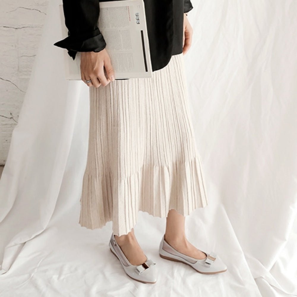 サイドメッシュフラットパンプス｜オフィスカジュアル レディース 通販【ミレジェネ】