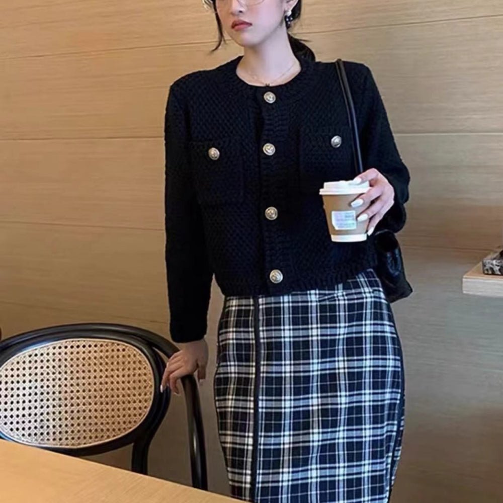 ワッフルニットカーディガン｜オフィスカジュアル レディース 通販【ミレジェネ】