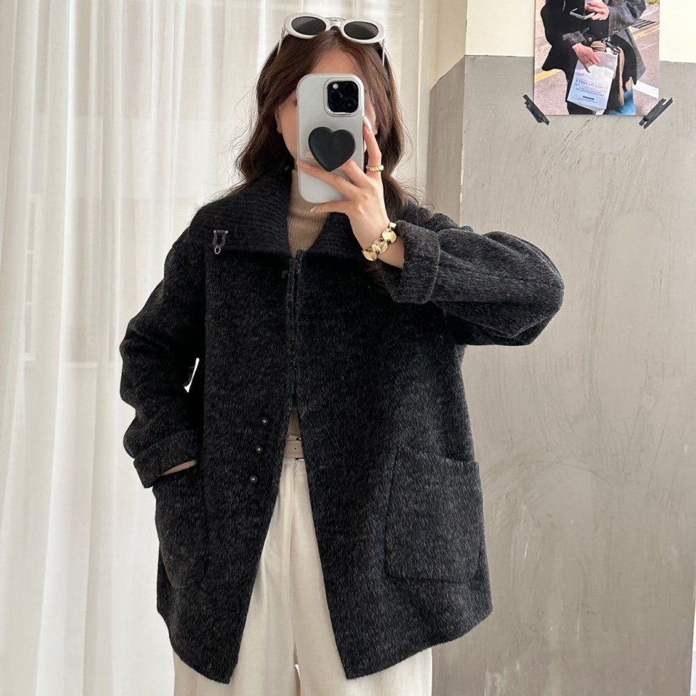 リブタートルショートコート｜オフィスカジュアル レディース 通販【ミレジェネ】