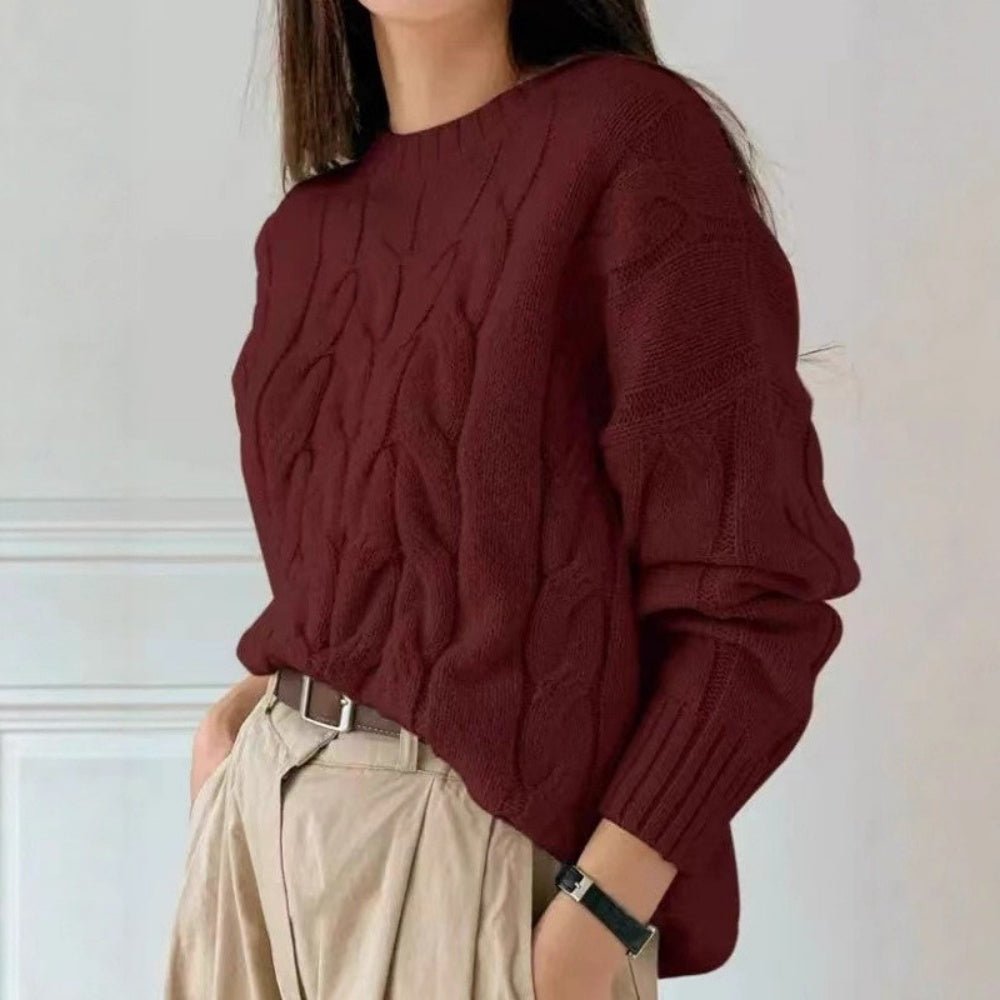 ケーブル編みゆったりニット｜オフィスカジュアル レディース 通販【ミレジェネ】