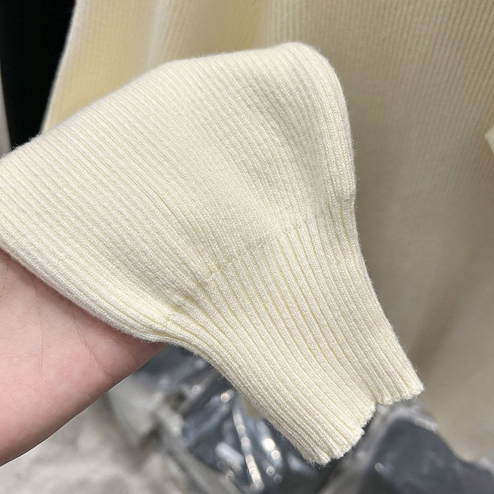 シフォンリボンタイ付きニットトップス｜オフィスカジュアル レディース 通販【ミレジェネ】