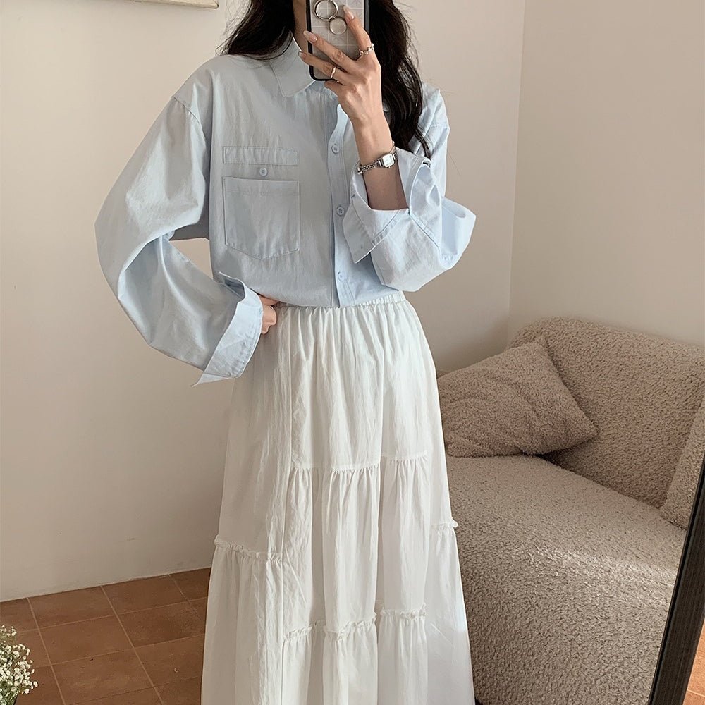 パステルカラーレギュラーカラーシャツ｜オフィスカジュアル レディース 通販【ミレジェネ】