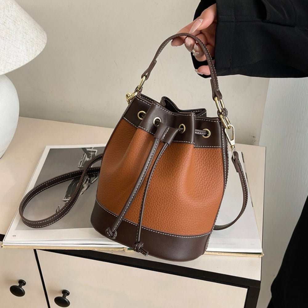 ハンドル付き丸底巾着バッグ｜オフィスカジュアル レディース 通販【ミレジェネ】