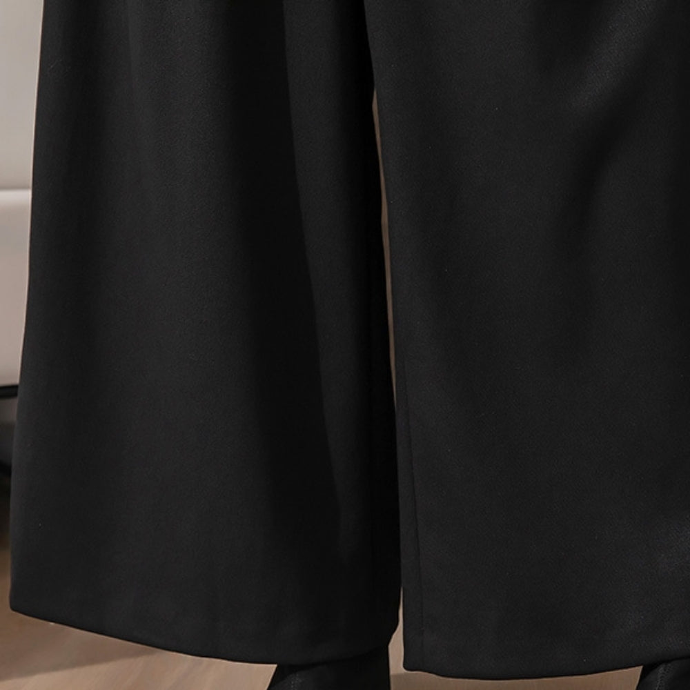 ハイウエストタック入りワイドパンツ｜オフィスカジュアル レディース 通販【ミレジェネ】