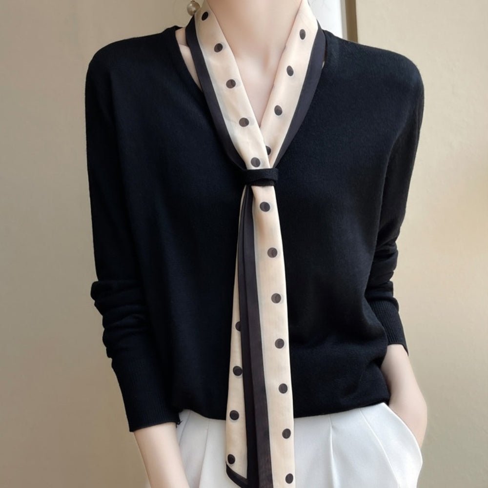 スカーフ付きニット｜オフィスカジュアル レディース 通販【ミレジェネ】