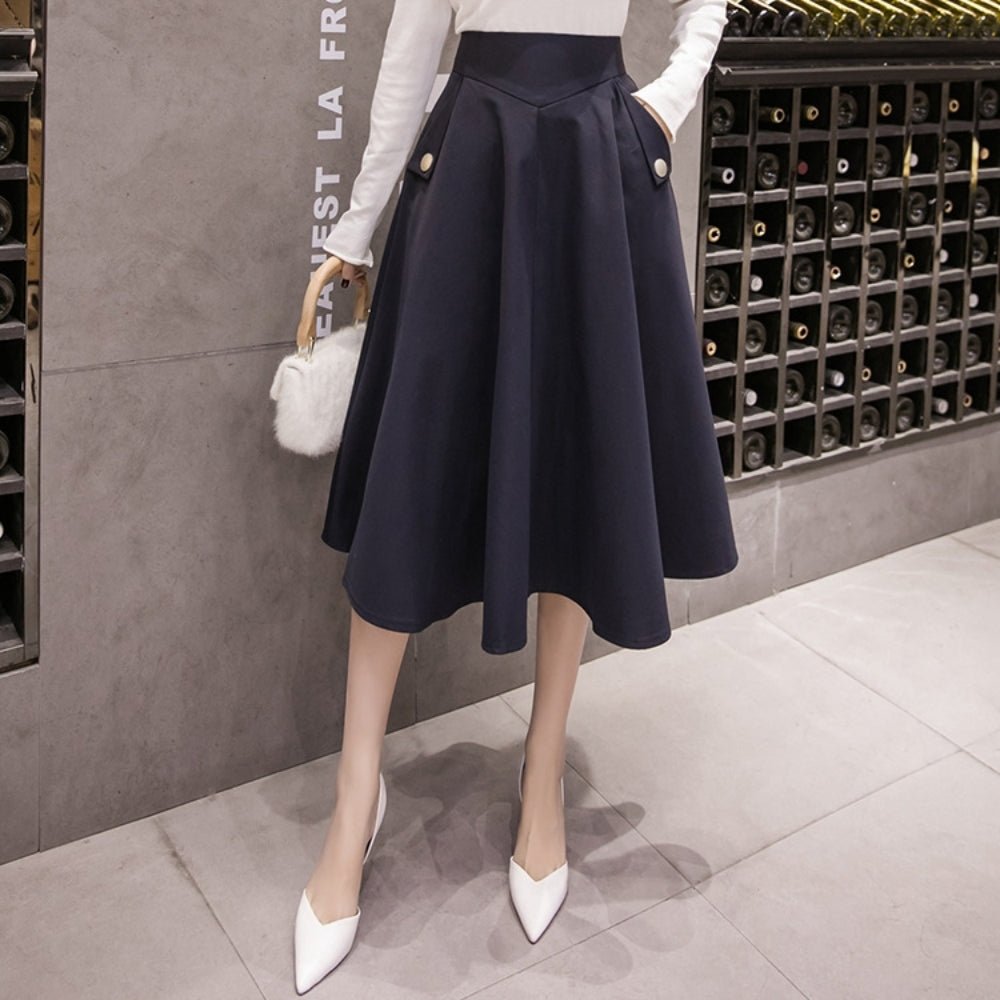 ボールガウンミドル丈スカート｜オフィスカジュアル レディース 通販【ミレジェネ】