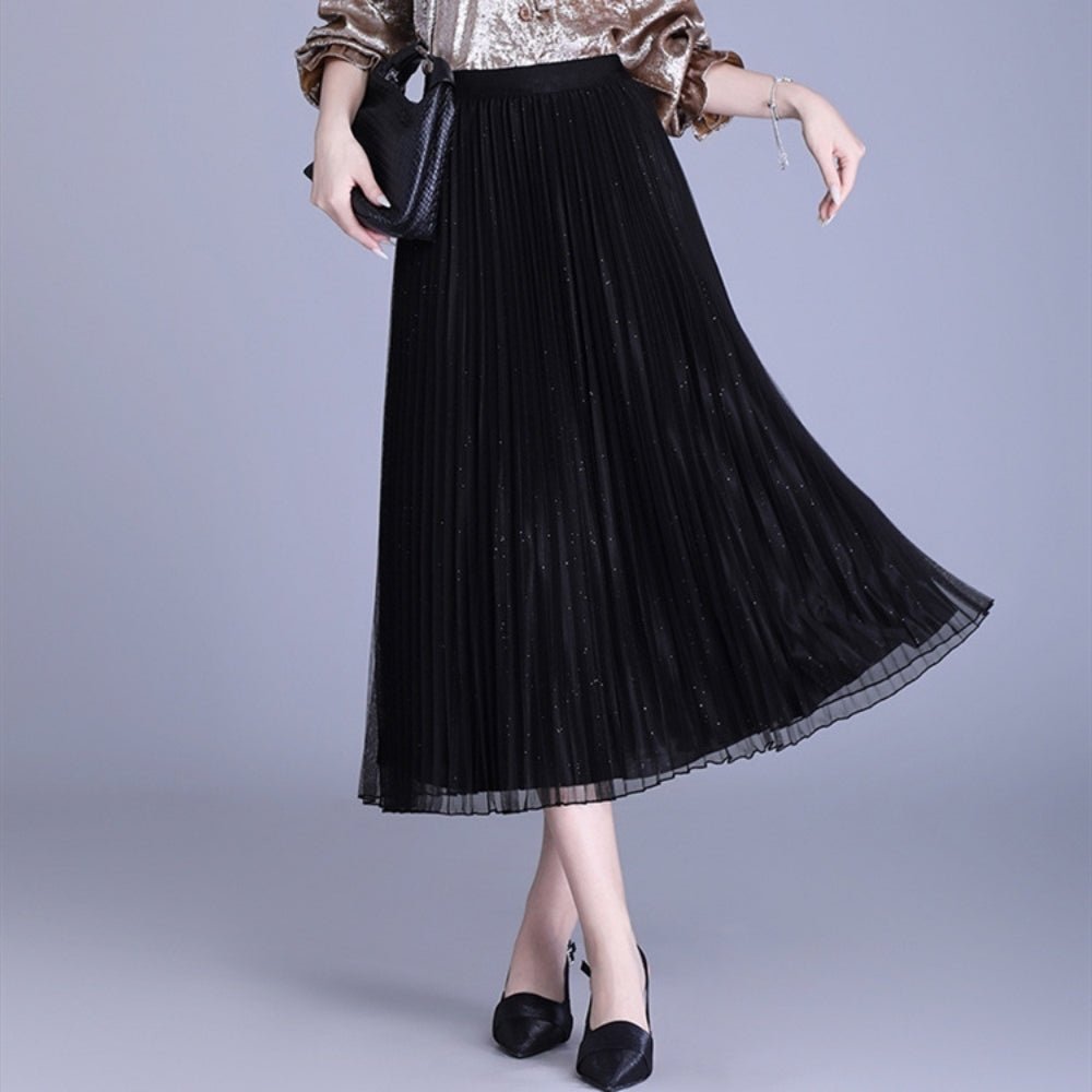 ミモレ丈シフォンプリーツスカート｜オフィスカジュアル レディース 通販【ミレジェネ】