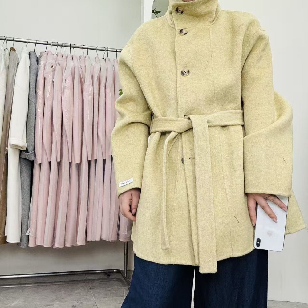 スタンドカラーミドルコート｜オフィスカジュアル レディース 通販【ミレジェネ】