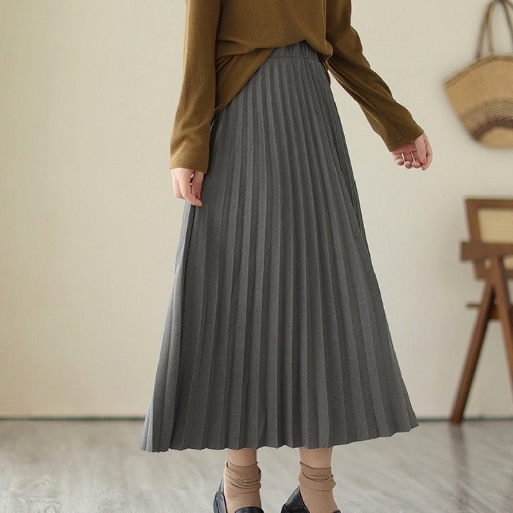 ロングプリーツスカート｜オフィスカジュアル レディース 通販【ミレジェネ】