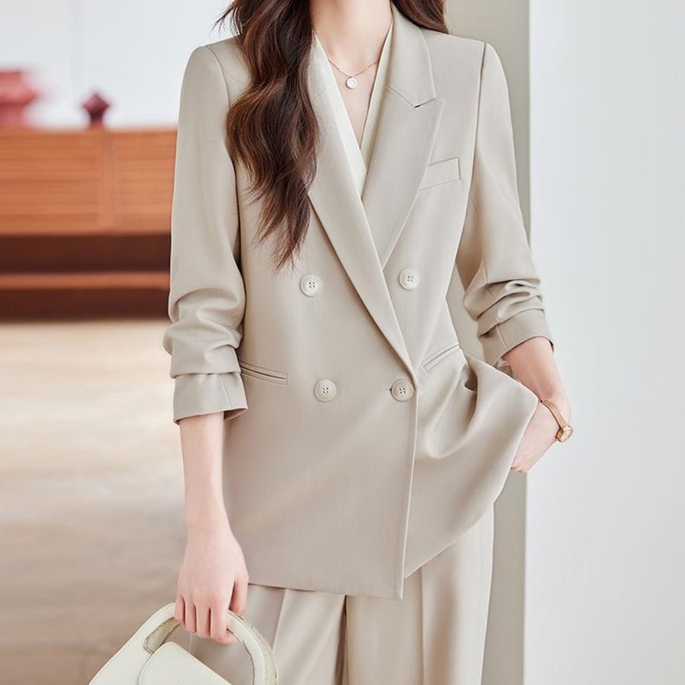ロングテーラードジャケット・ストレートパンツセットアップ｜オフィスカジュアル レディース 通販【ミレジェネ】