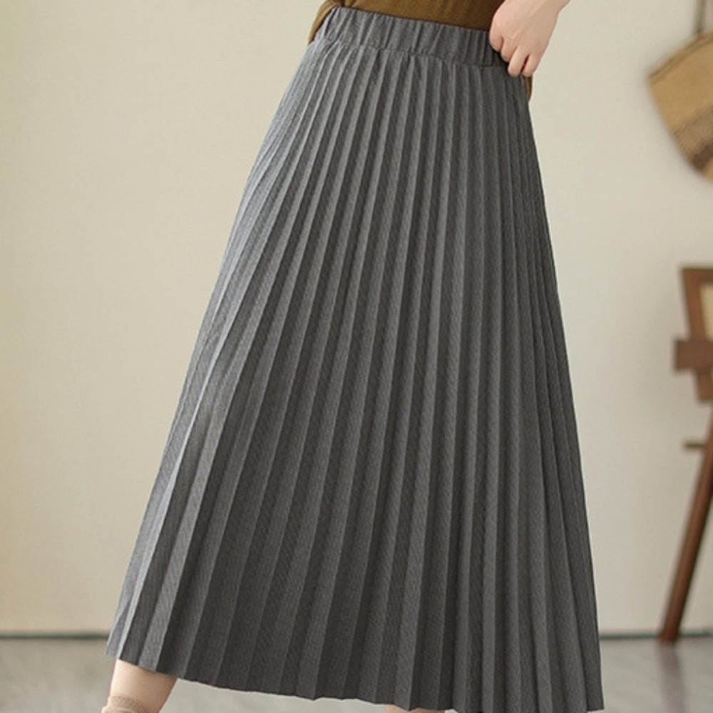 ロングプリーツスカート｜オフィスカジュアル レディース 通販【ミレジェネ】