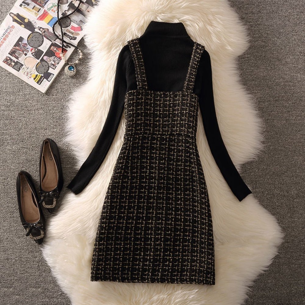 パールボタンツイードジャンパースカート｜オフィスカジュアル レディース 通販【ミレジェネ】