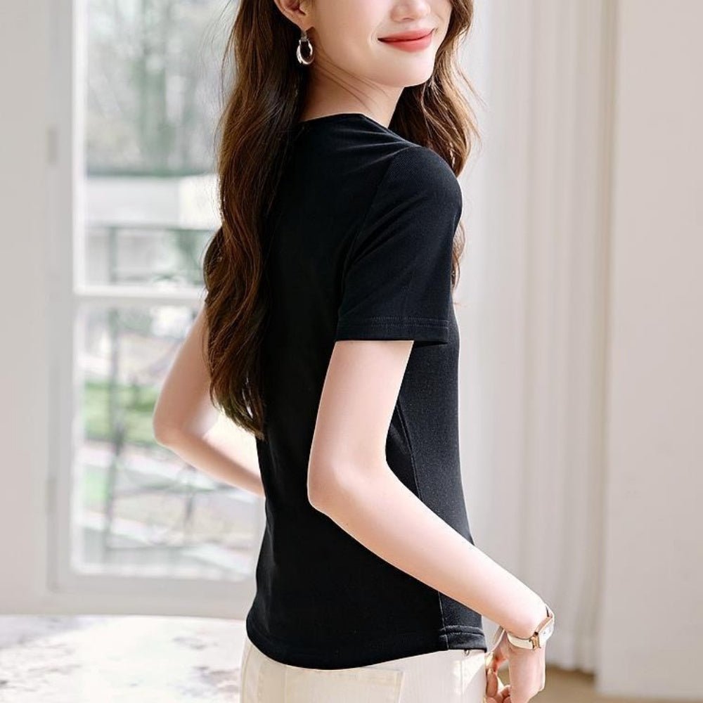 【Karen Millen】スクエアネック ジャージーコットンマキシ Tall Premium Stretch Crepe Jersey Plunge Neck Maxi Dress