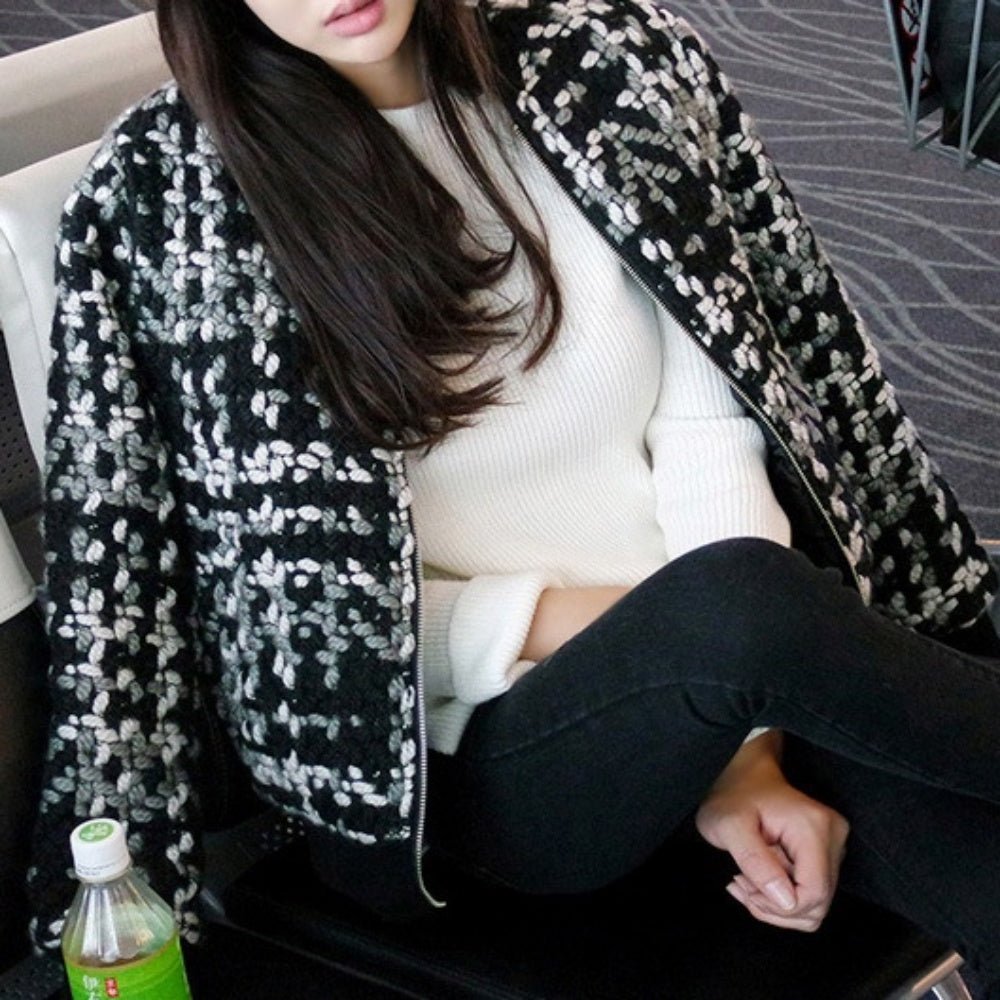 ツイードブルゾンジャケット｜オフィスカジュアル レディース 通販