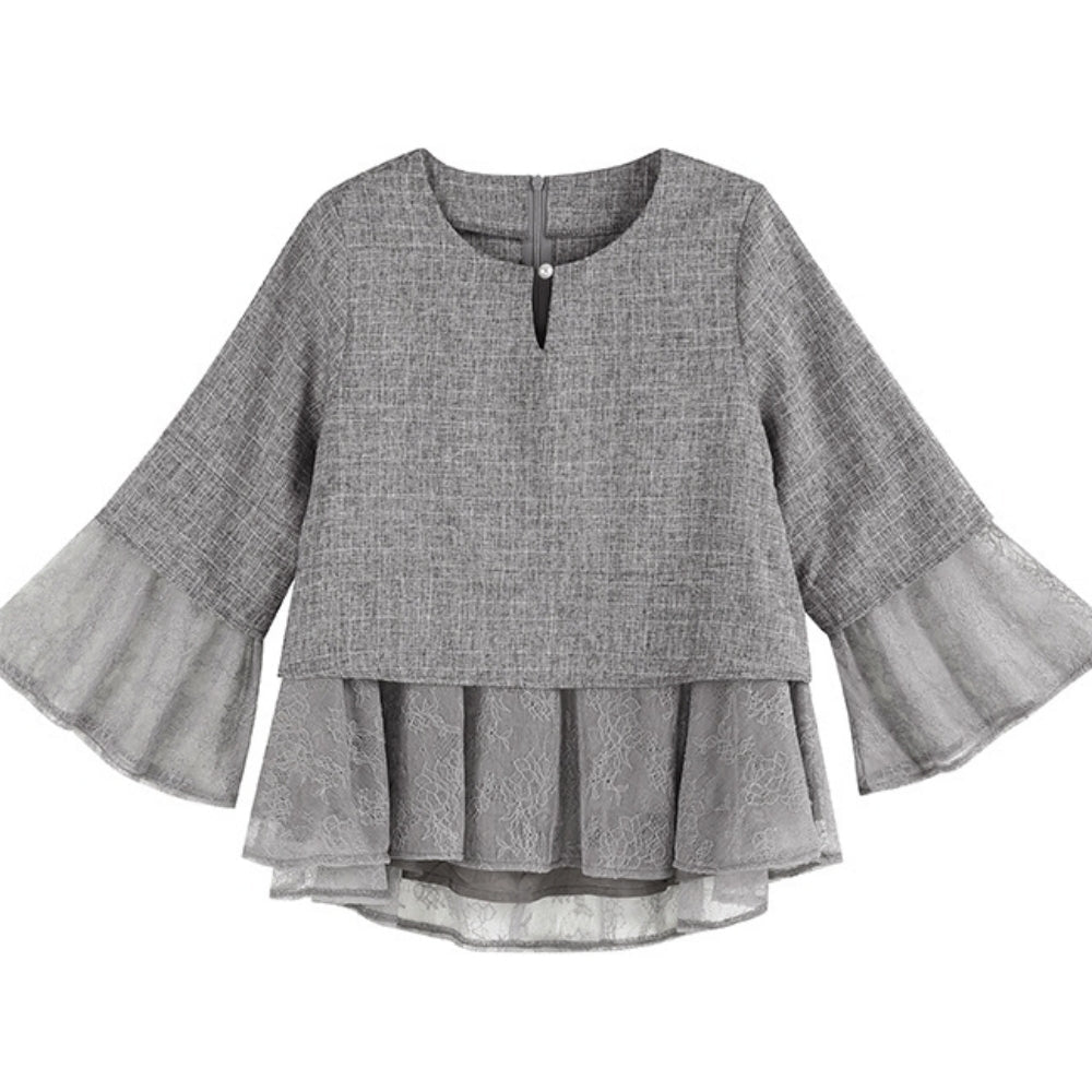 ペプラムオーガンジーセットアップ｜オフィスカジュアル レディース 通販【ミレジェネ】