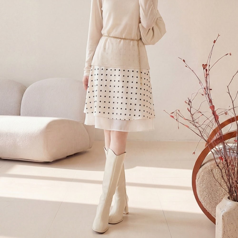 【通勤/きれいめ】サテン地フレアスカート [ミレジェネ]｜オフィスカジュアル レディース 通販【ミレジェネ】