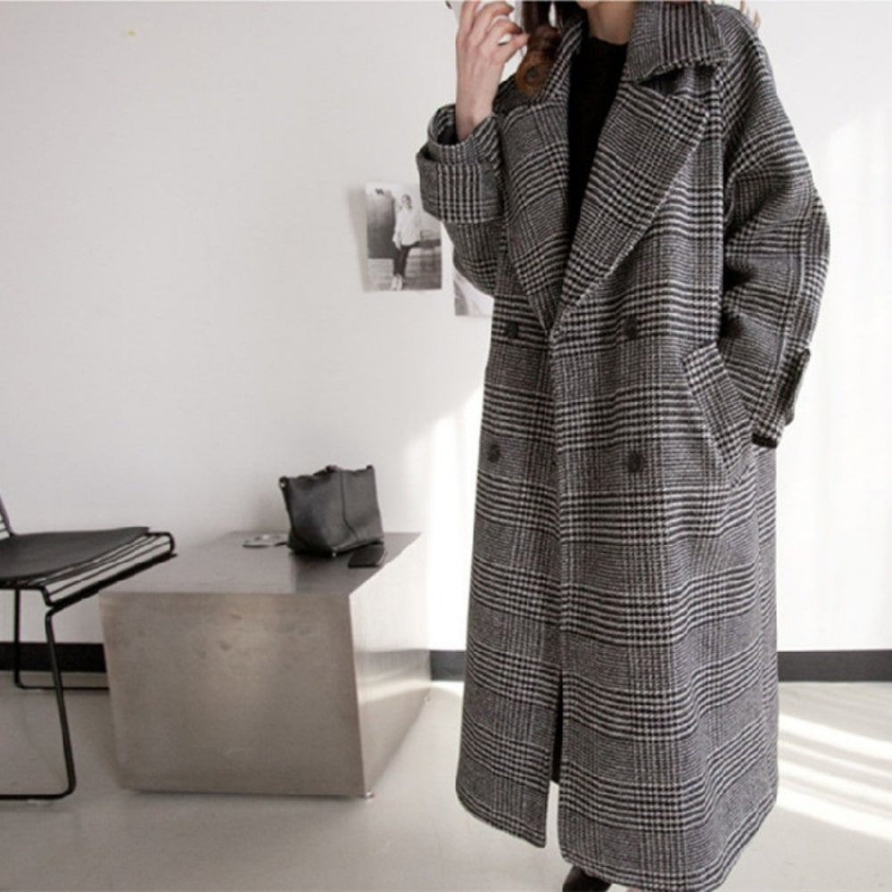 Hed Maynerチェック柄 ロングコート Long Coat チェック柄ロングコート｜オフィスカジュアル レディース 通販