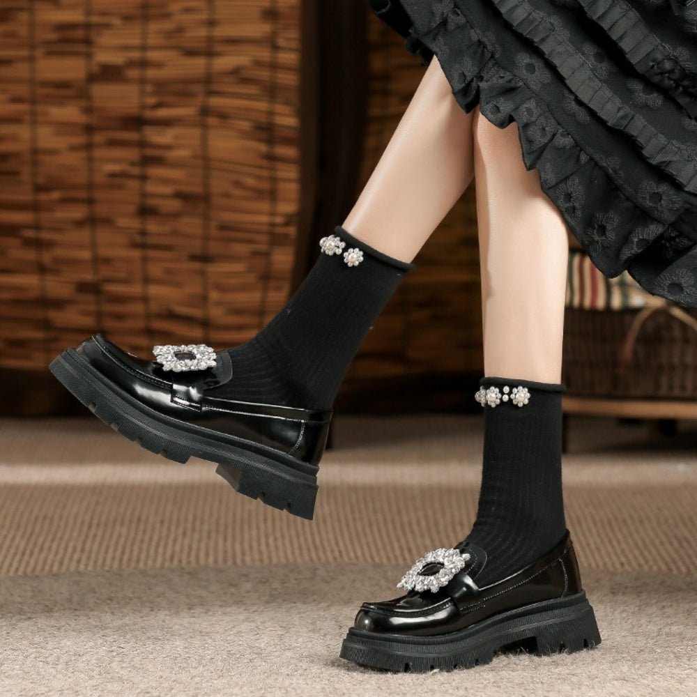 ビジューバックルローファー｜オフィスカジュアル レディース 通販【ミレジェネ】