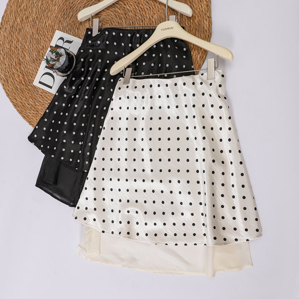 【通勤/きれいめ】サテン地フレアスカート [ミレジェネ]｜オフィスカジュアル レディース 通販【ミレジェネ】