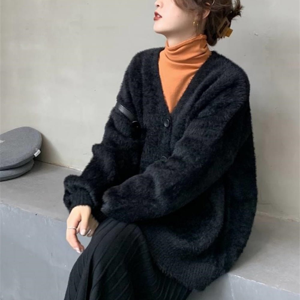 ミディアムシャギーカーディガン｜オフィスカジュアル レディース 通販【ミレジェネ】