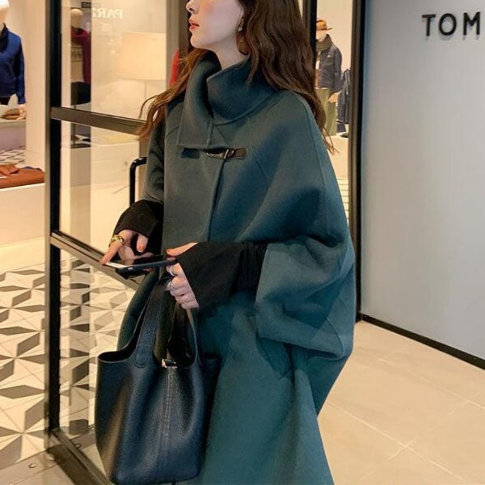 スタンドカラーケープコート｜オフィスカジュアル レディース 通販【ミレジェネ】