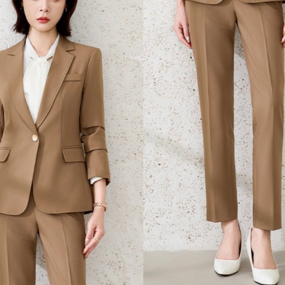 ストレートパンツ・ワンボタンジャケットセットアップ｜オフィスカジュアル レディース 通販【ミレジェネ】