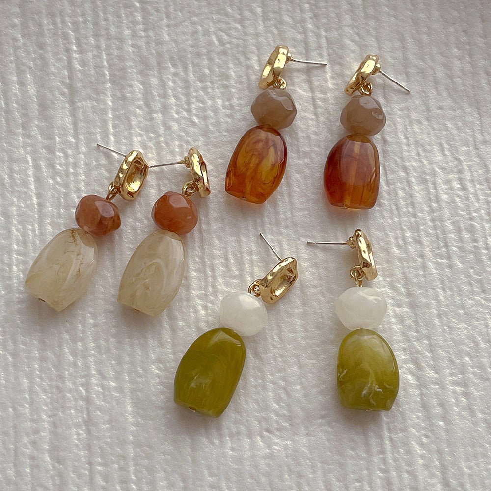 ニュアンスストーン風ピアス｜オフィスカジュアル レディース 通販【ミレジェネ】