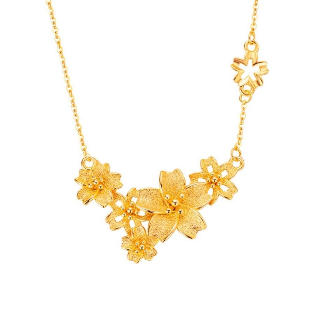 フラワーモチーフゴールドネックレス｜オフィスカジュアル レディース 通販【ミレジェネ】