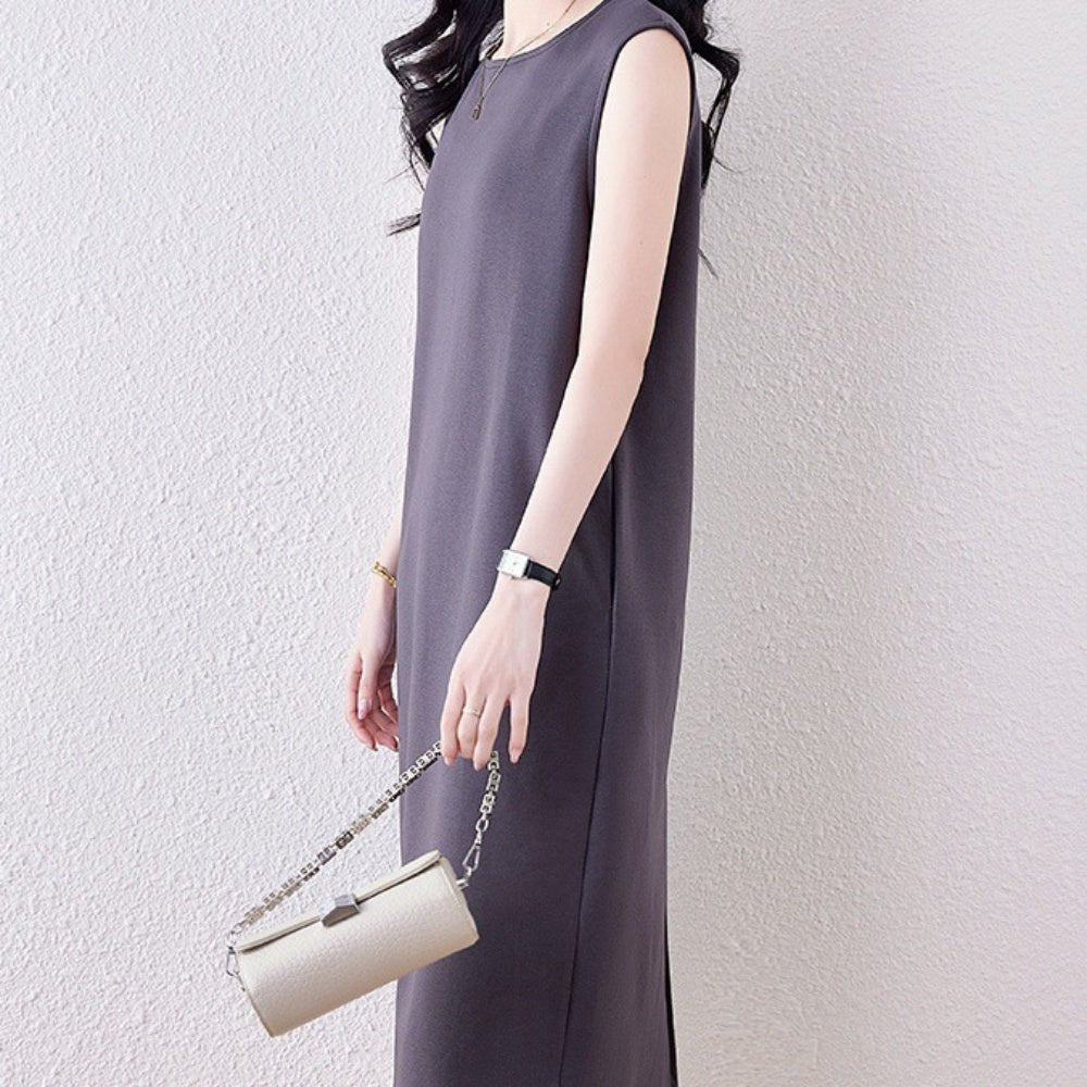 ラウンドネックベーシックワンピース｜オフィスカジュアル レディース 通販【ミレジェネ】