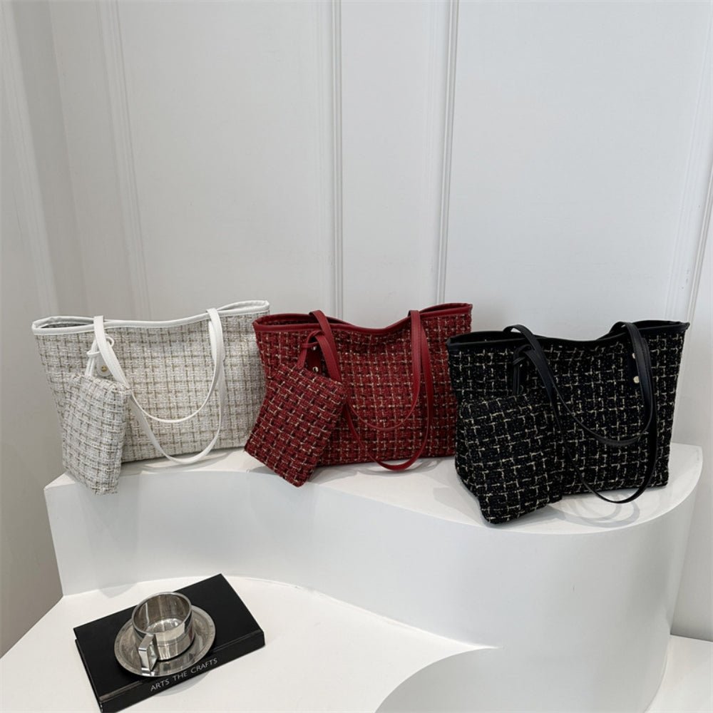 ツイードビッグトートバッグ｜オフィスカジュアル レディース 通販【ミレジェネ】