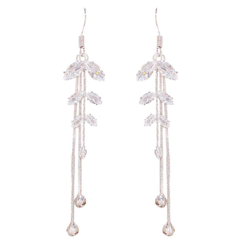 リーフドロップフリンジピアス｜オフィスカジュアル レディース 通販【ミレジェネ】