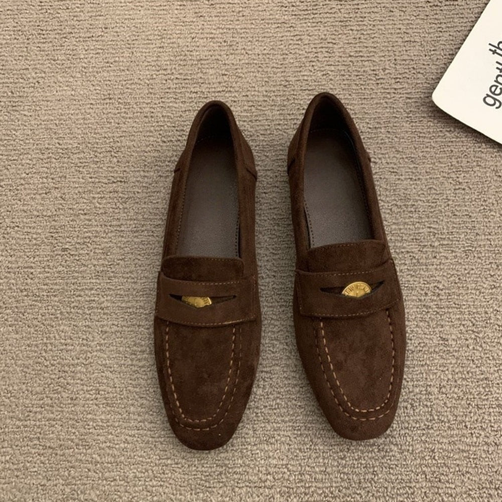 スエードコインローファー｜オフィスカジュアル レディース 通販【ミレジェネ】