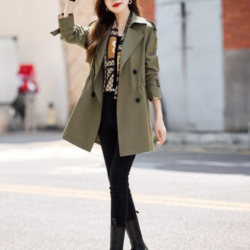 ダブルボタントレンチコート｜オフィスカジュアル レディース 通販