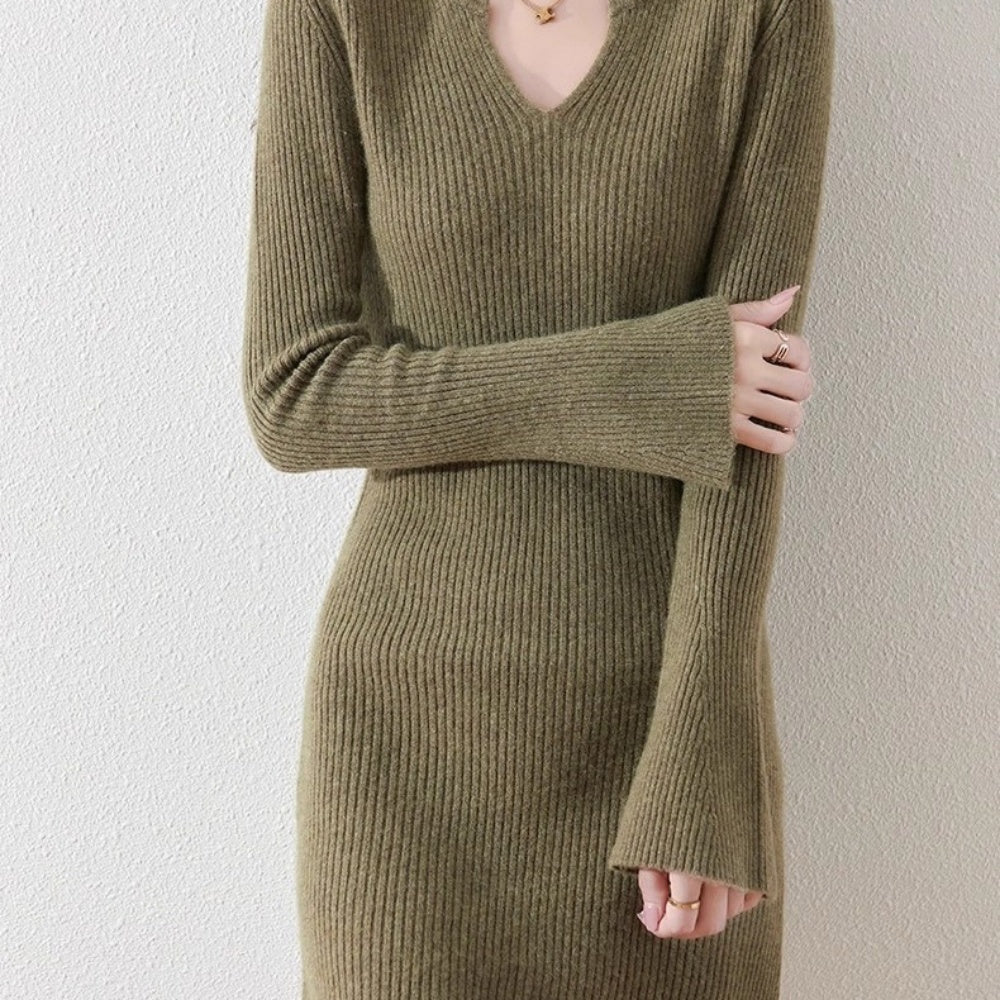 上品キーネックミニワンピ｜オフィスカジュアル レディース 通販【ミレジェネ】