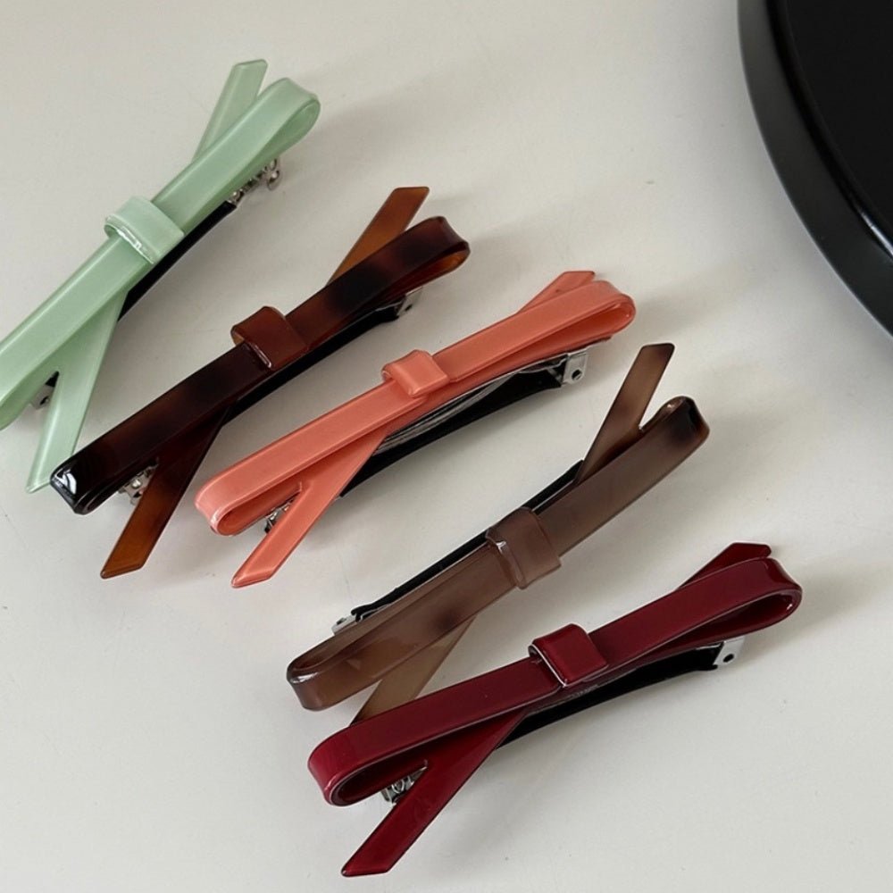 フラットリボンモチーフバレッタ｜オフィスカジュアル レディース 通販【ミレジェネ】