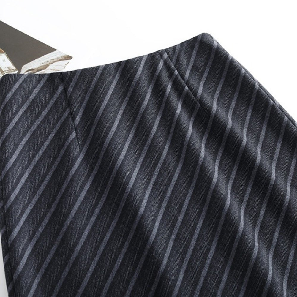 斜めストライプマーメイドスカート｜オフィスカジュアル レディース 通販【ミレジェネ】