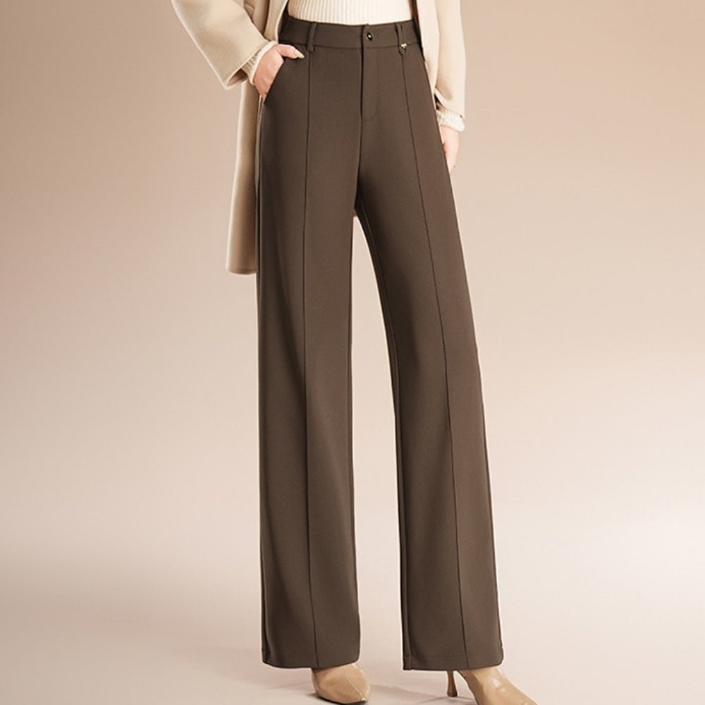 ハイウエストワイドストレートパンツ｜オフィスカジュアル レディース 通販【ミレジェネ】