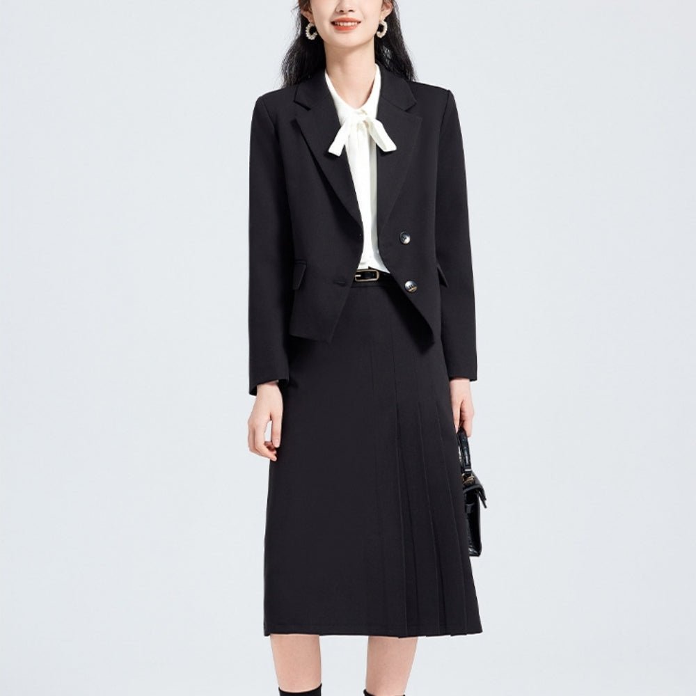 サイドプリーツスカート・ジャケットセットアップ｜オフィスカジュアル レディース 通販【ミレジェネ】