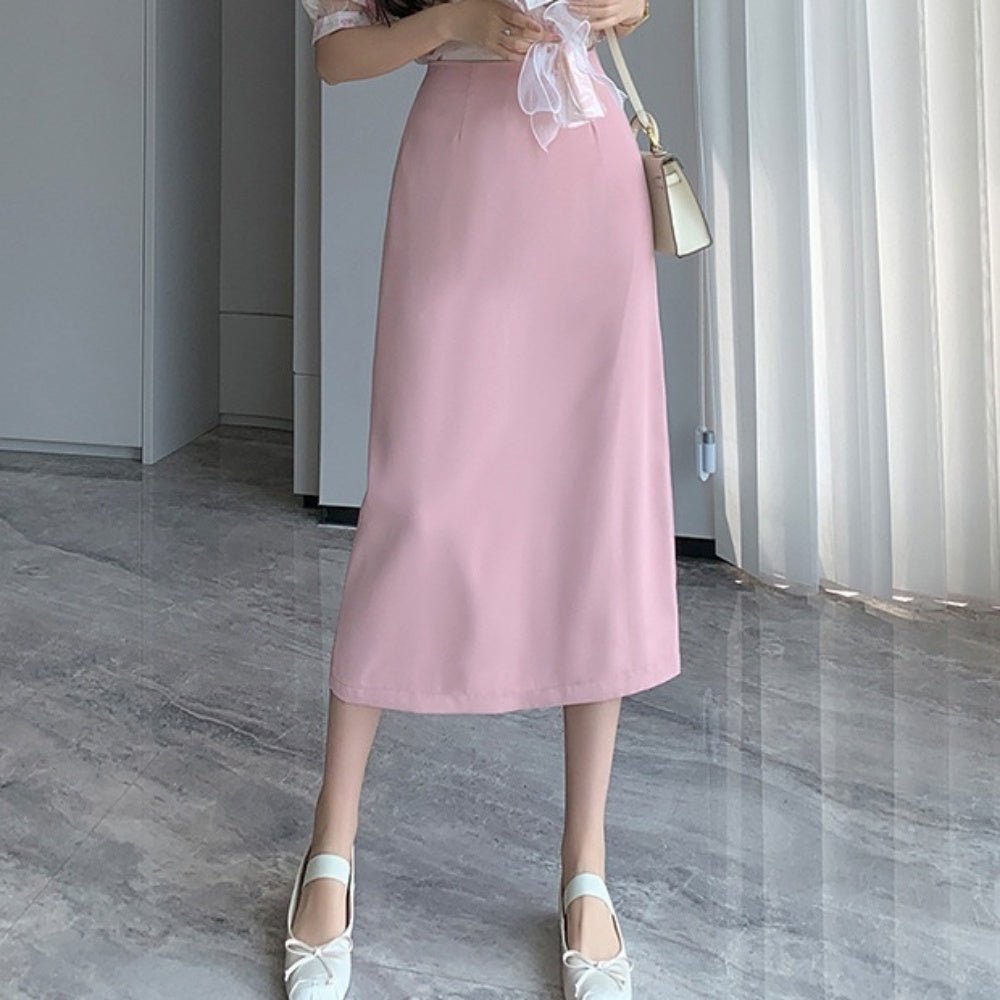 DT MaxMara ★ スリット ミディスカート AVENA ピンク 楽天市場】デニム スカート タイト ミモレ丈スカート レディース
