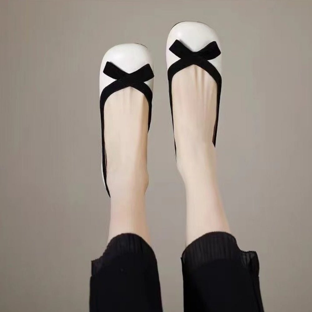 スクエアトゥリボンパンプス｜オフィスカジュアル レディース 通販【ミレジェネ】