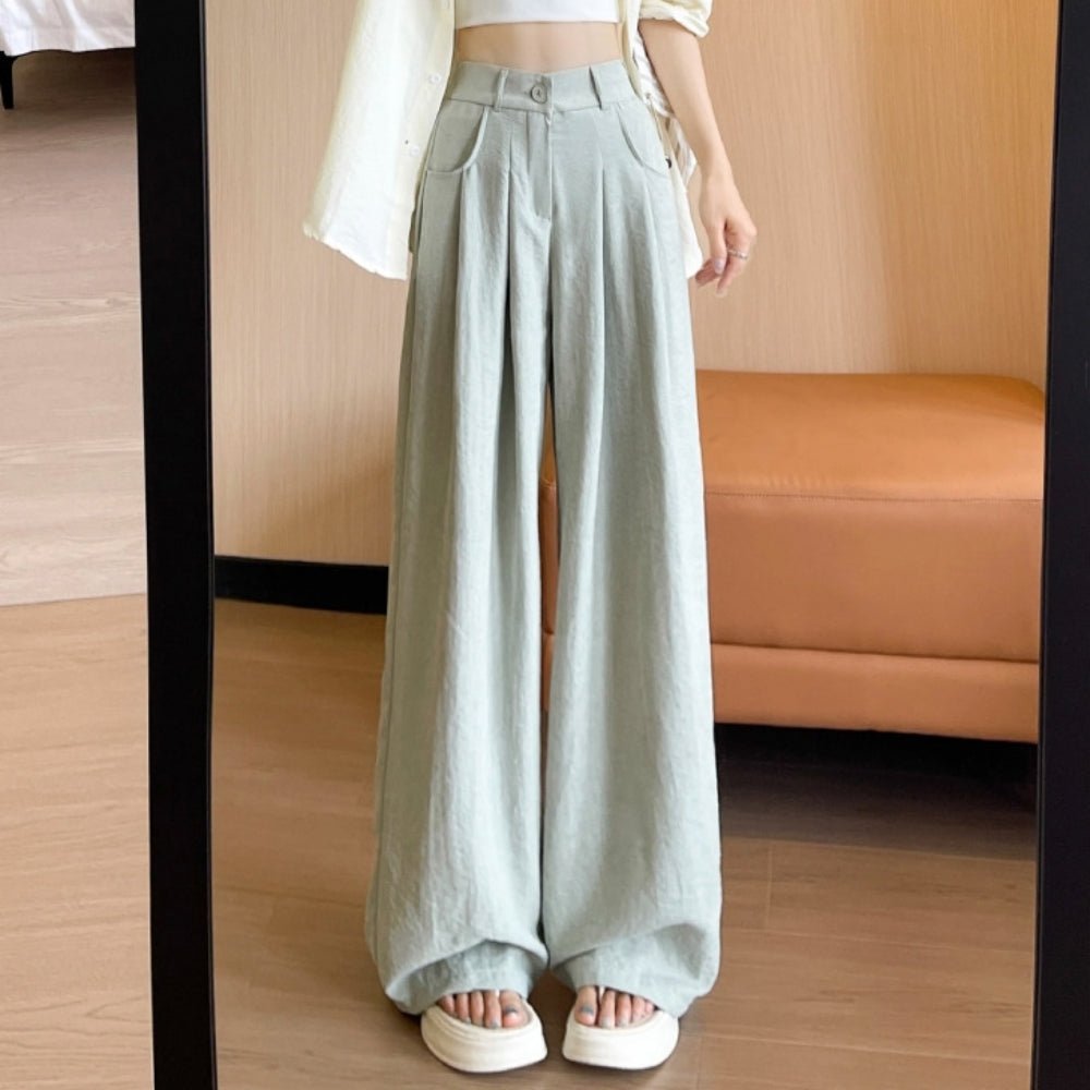 シャーベットカラーワイドパンツ｜オフィスカジュアル レディース 通販【ミレジェネ】