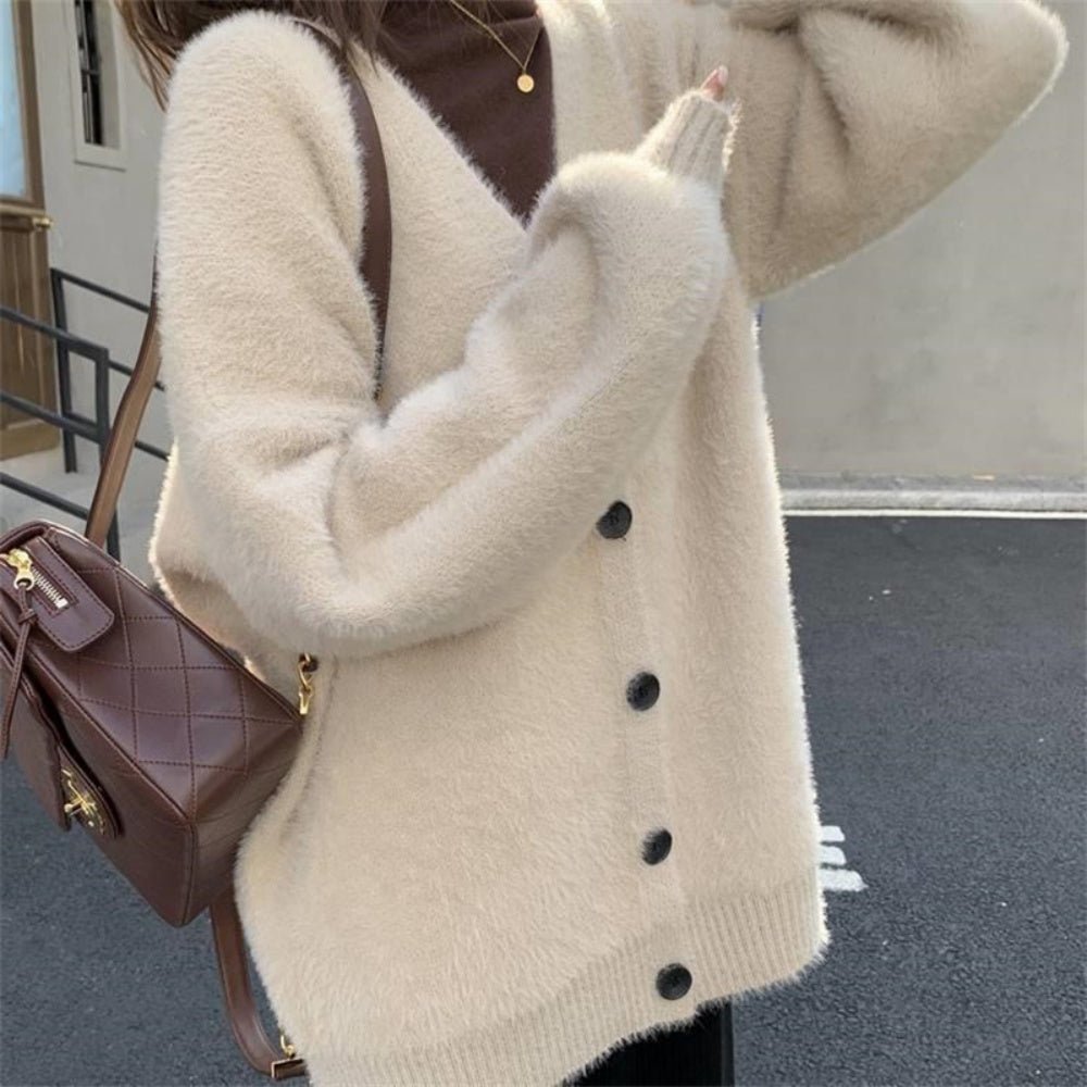 ミディアムシャギーカーディガン｜オフィスカジュアル レディース 通販【ミレジェネ】