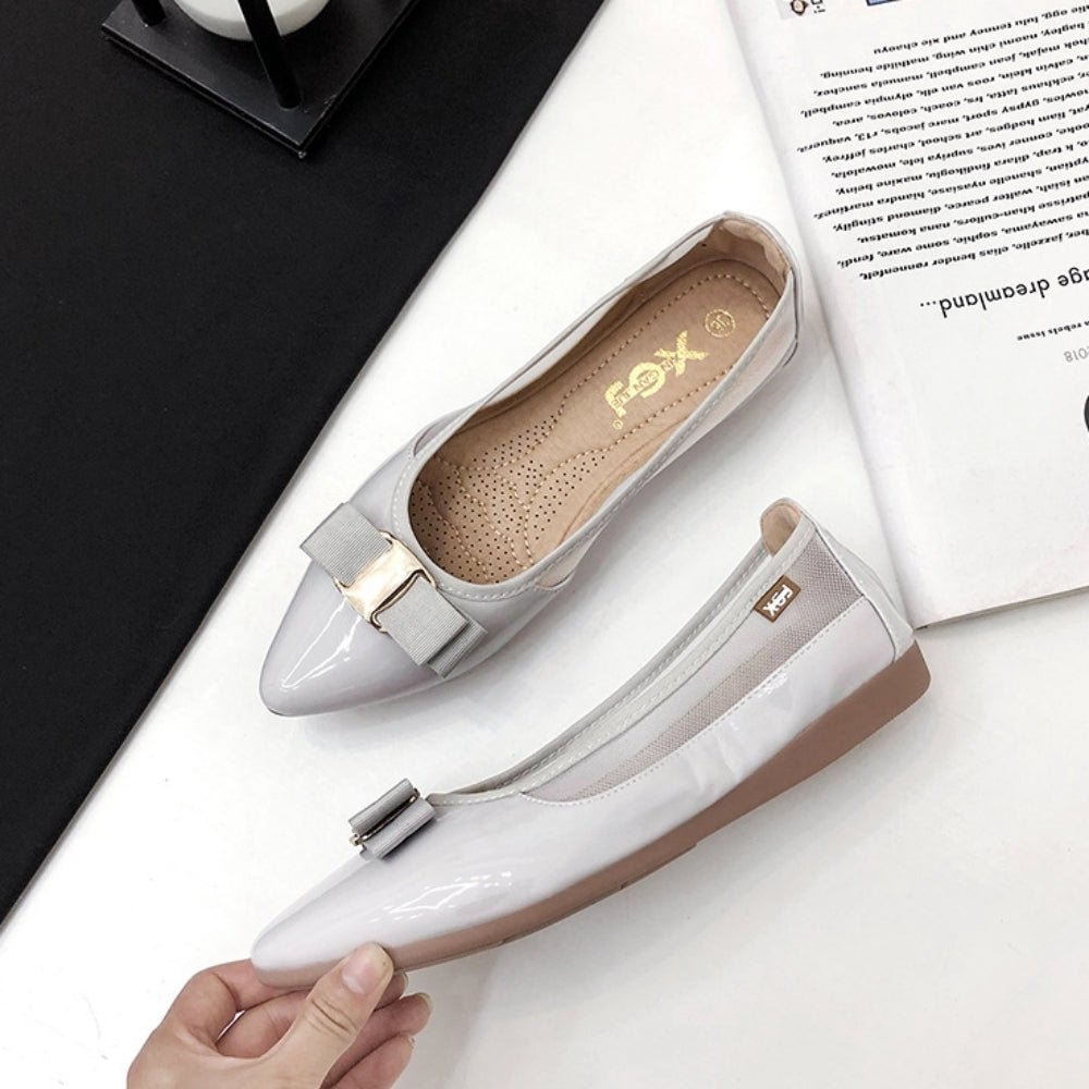 サイドメッシュフラットパンプス｜オフィスカジュアル レディース 通販【ミレジェネ】