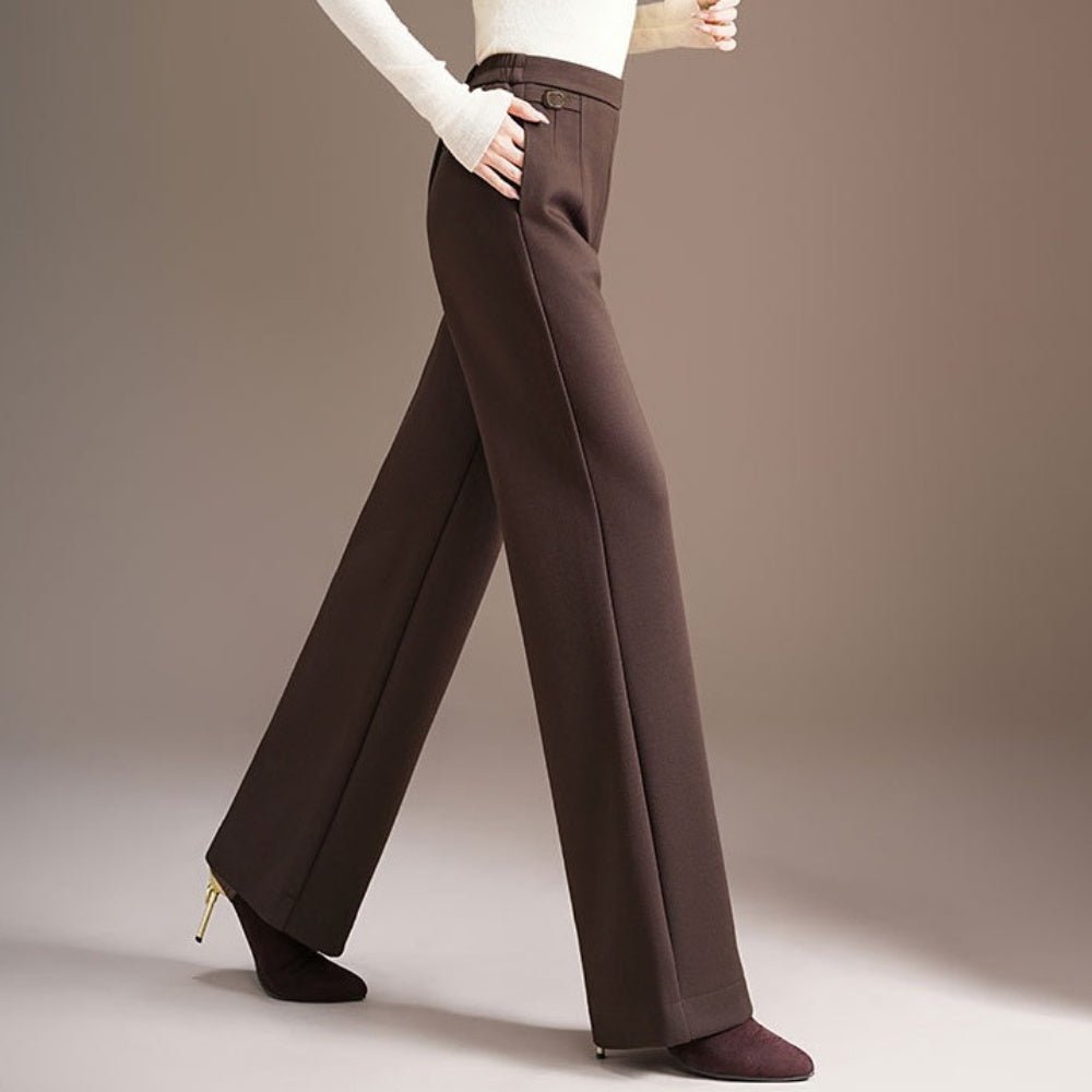 裏起毛スラックスパンツ｜オフィスカジュアル レディース 通販【ミレジェネ】