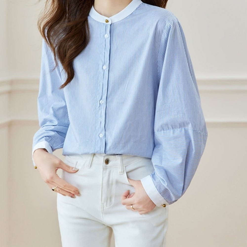 ラウンドネックゆったりシャツ｜オフィスカジュアル レディース 通販【ミレジェネ】