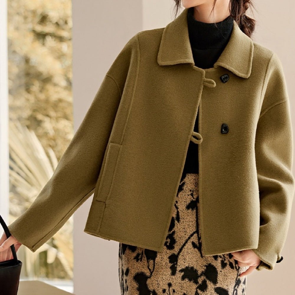 ボタンショートコート｜オフィスカジュアル レディース 通販【ミレジェネ】