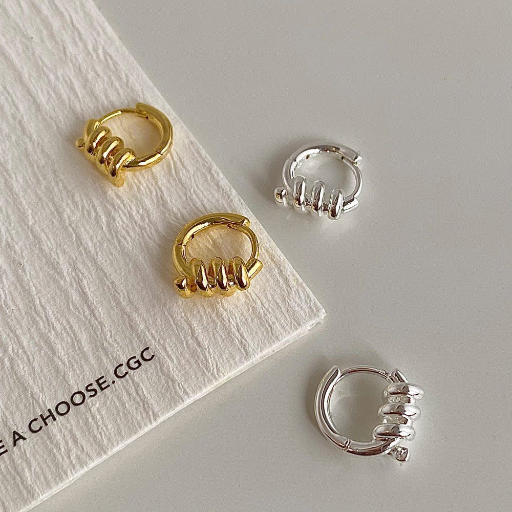 スパイラルモチーフピアス｜オフィスカジュアル レディース 通販【ミレジェネ】