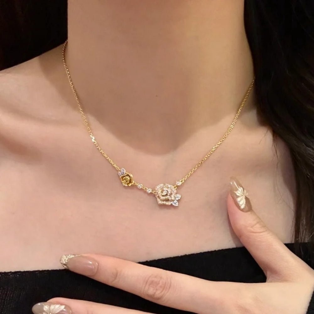 チタンローズモチーフジュエリーセット｜オフィスカジュアル レディース 通販【ミレジェネ】